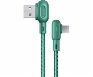 Usams USB-A - microUSB kabel 1,2 m Zelený (6958444948614)