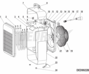 Dedra termostat 16A