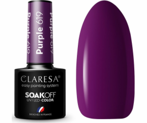 Claresa Soak Off UV/LED Purple hybridní lak 619 5g