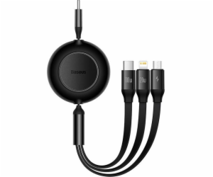 Baseus USB-C - USB-C + microUSB + Lightning kabel 1,1 m č...