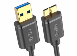 Unitek USB-A USB kabel – 2 m černý (Y-C463GBK)