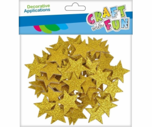 Craft with Fun DEKORACE EVA STARS BROK SPRING 60ST CF 12/144