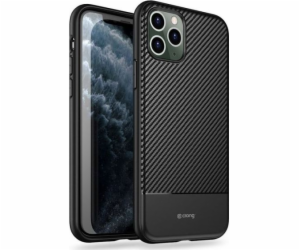 Carbonový kryt Crong Crong Prestige pro iPhone 11 Pro (če...