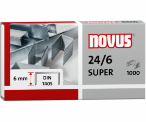 Svorky Novus 24/6 DIN super x 1000 (4009729003688)