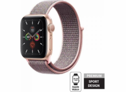 Nylonový pásek Crong Crong – sportovní pásek Apple Watch 38/40 mm (světle růžový)