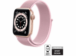 Sportovní řemínek Crong Crong Nylon pro Apple Watch 38/40 mm (pudrová růžová)