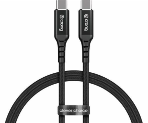 Crong USB-C – USB-C kabel 1,5 m černý (CRG-AL15USCC-BLK)