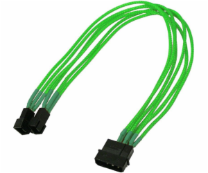 Nanoxia Molex – 3kolíkový x2, 0,3 m, zelený (NX42A30NG)