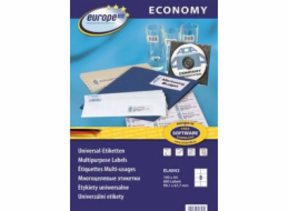 Avery Zweckform LABEL ZF ECONOMY 99,1X67,7MM 043 100ARK LABEL E100 ELA043 - ELA043