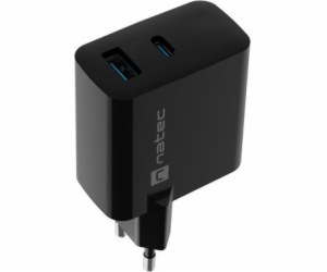 Univerzální USB nabíječka Natec RIBERA GaN 65W, 1X USB-A,...