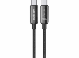 Wekome WEKOME WDC-193 Vanguard Series USB kabel – propojovací kabel USB-C na USB-C pro superrychlé nabíjení 100W 1 m (černý)