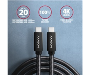 AXAGON BUCM32-CM15AB, SPEED+ kabel USB-C <-> USB-C, 1.5m,...