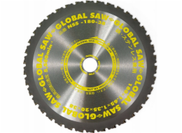 GLOBAL SAW Kotoučová pila na řezání oceli GLOBAL SAW 180 x 1,65/1,35 x 20 mm / 38z CERMET