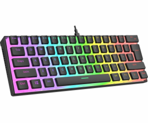 RAMPAGE HERNÍ KLÁVESNICE USB-C RGB PUDDING KEYS