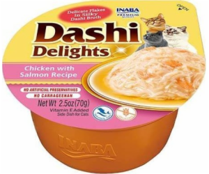 INABA Dashi Delights Kuře s lososem ve vývaru - kočičí pa...