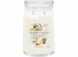 Svíčka ve skleněné dóze Yankee Candle, Sladký vanilkový nápoj horchata, 567 g