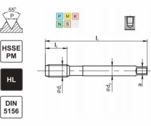 Fanar TAP G 1/8 DIN-5156C R45 HSSE-PM HL MASTERTAP