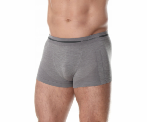 Brubeck BX10430 Pánské boxerky COMFORT WOOL tmavě šedé S