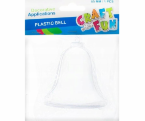 Craft with Fun ORNAMENT BN PLAST BELL 8,5CM CF PBH 12/192