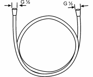 EXEC sprchová hadice Sprchová hadice 150/200 Chrome Exec