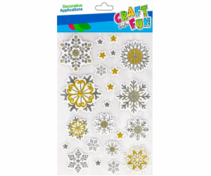 Craft with Fun DEKORACE BN STICKERS STAR CF GLITTER PBH 1...