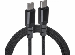 2x USB-C 100W 2m kabel podporující přenos dat PD až 10 Gb/s MCE492 Black