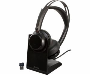 Poly Voyager Focus 2 UC USB-A with charging station on-ear