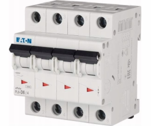 Eaton Jistič 4P D 6A 6kA AC PL6-D6/4 166553