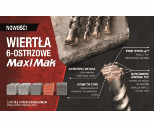 MAKITA VRTÁK SDS MAX 18x 400x 540mm MAXI MAK 6-FLÉT.