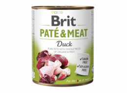 BRIT Paté & Meat with Duck - mokré krmivo pro psy - 800 g