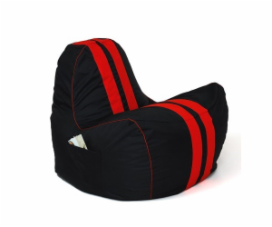 Sako taška pouffe Ferrari černo-červená XXL 140 x 100 cm