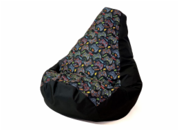 Sako bag taška pouffe Hruška black-pad player L 105 x 80 cm