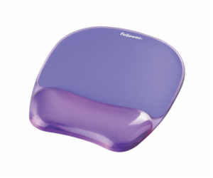 Fellowes CRYSTAL Mouse & Wrist Pad gel fialový