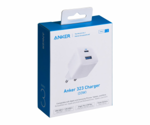 Anker 323 33W nabíječka 1x USB-A 1x USB-C bílá