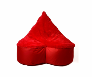 Sako taška pouffe Heart red XXL 140 x 100 cm