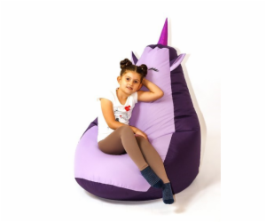 Sako taška pouffe Unicorn fialová-světle fialová XL 130 x...