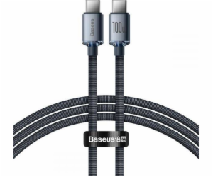 Baseus Crystal Shine kabel USB-C na USB-C, 100W, 1,2 m (č...