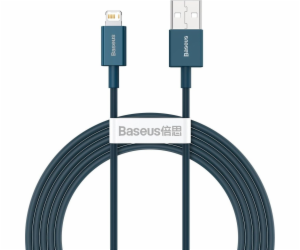 Kabel USB na iP 2,4A 2m (modrý)