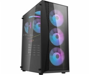 Darkflash DK352 Plus computer case + 4 fans (black)