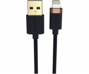 Kabel Duracell USB-C pro Lightning 2 m (černý)