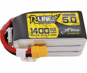 Baterie Tattu R-Line 5.0 1400mAh 22,2V 150C 6S1P XT60