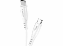 Kabel USB-C na USB-C Foneng X73, 60W, 1 m (bílý)