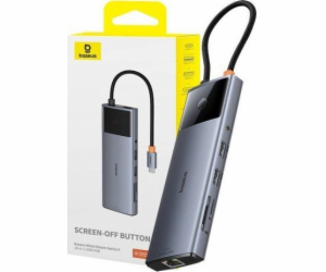 Rozbočovač 10v1 Baseus Metal Gleam II Series, USB-C na 1x...