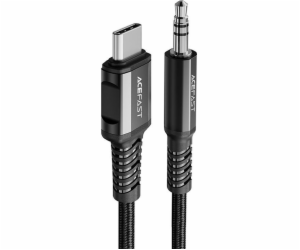 Kabel USB-C na mini jack 3,5 mm Acefast C1-08 1,2 m (černý)