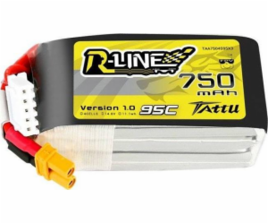 Baterie Tattu R-Line 750mAh 14,8V 95C 4S1P JST-XHR