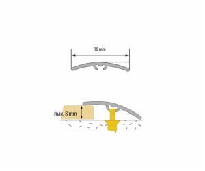 PÁSKA LW 30 PVC 0,9M ŘECKÝ OŘECH (16)