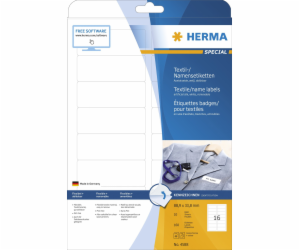 HERMA Textil/Namensetiketten A4 88,9x 33,8mm weiss 160 St.