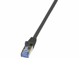 LogiLink Patchcord CAT6A, S/FTP, AWG26, PIMF, 50m, černý (CQ4143S)