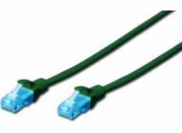 Digitus  CAT 5e U-UTP patch kabel PVC AWG 26/7 délka 25m barva zelená