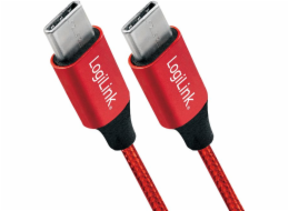 LogiLink USB-C - USB-C kabel USB 0,3 m červený (CU0155)
